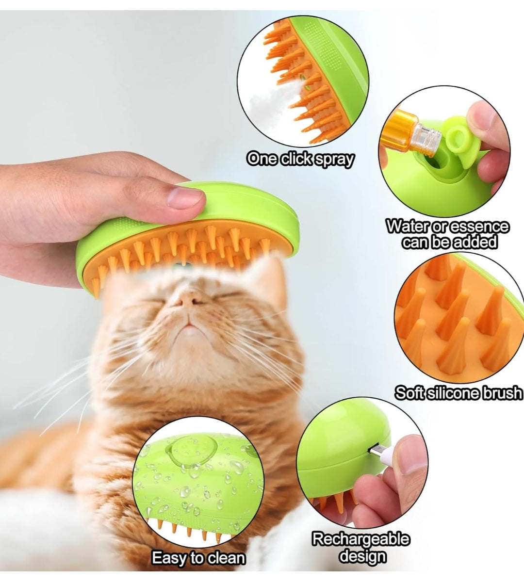 Cepillo De Vapor Para Gatos Y Perros